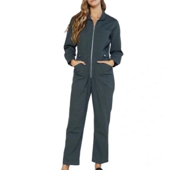 Outerknown Pants - OUTERKNOWN Depot Jumpsuit Coverall Flight Suit in Green Night